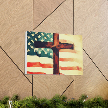 Christian wall art, Flag wall art, Canvas Gallery Wraps - SaviTraviDesigns