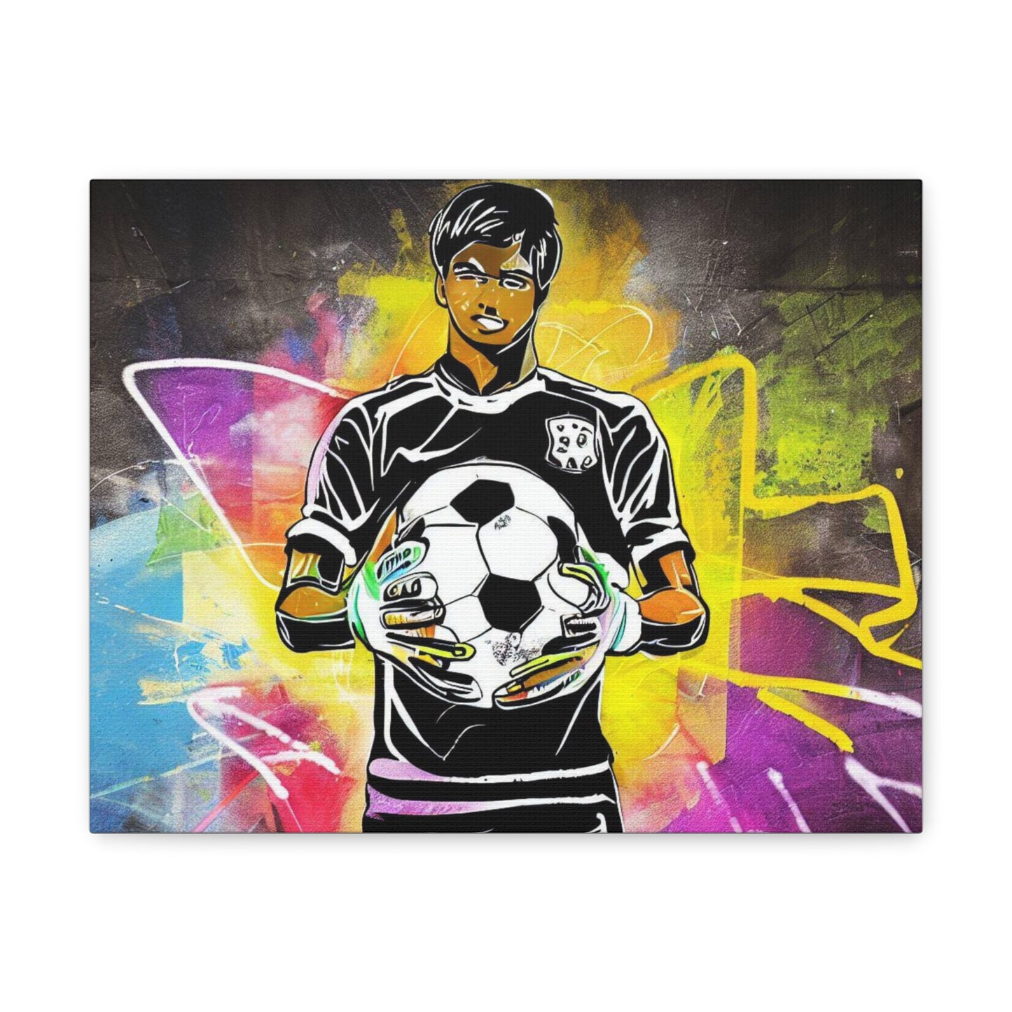 Soccer Player, Graffiti art prints, Street art canvas, Urban art decor, Graffiti-style wall art, Graffiti canvas prints, Street art posters - SaviTraviDesigns