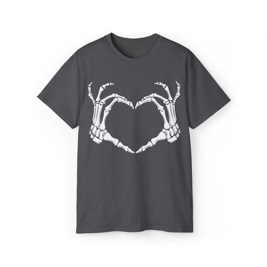 Halloween Tshirt, Bones Heart Tshirt, Graphics Tshirt, Love Shirt, Holiday Shirt - SaviTraviDesigns