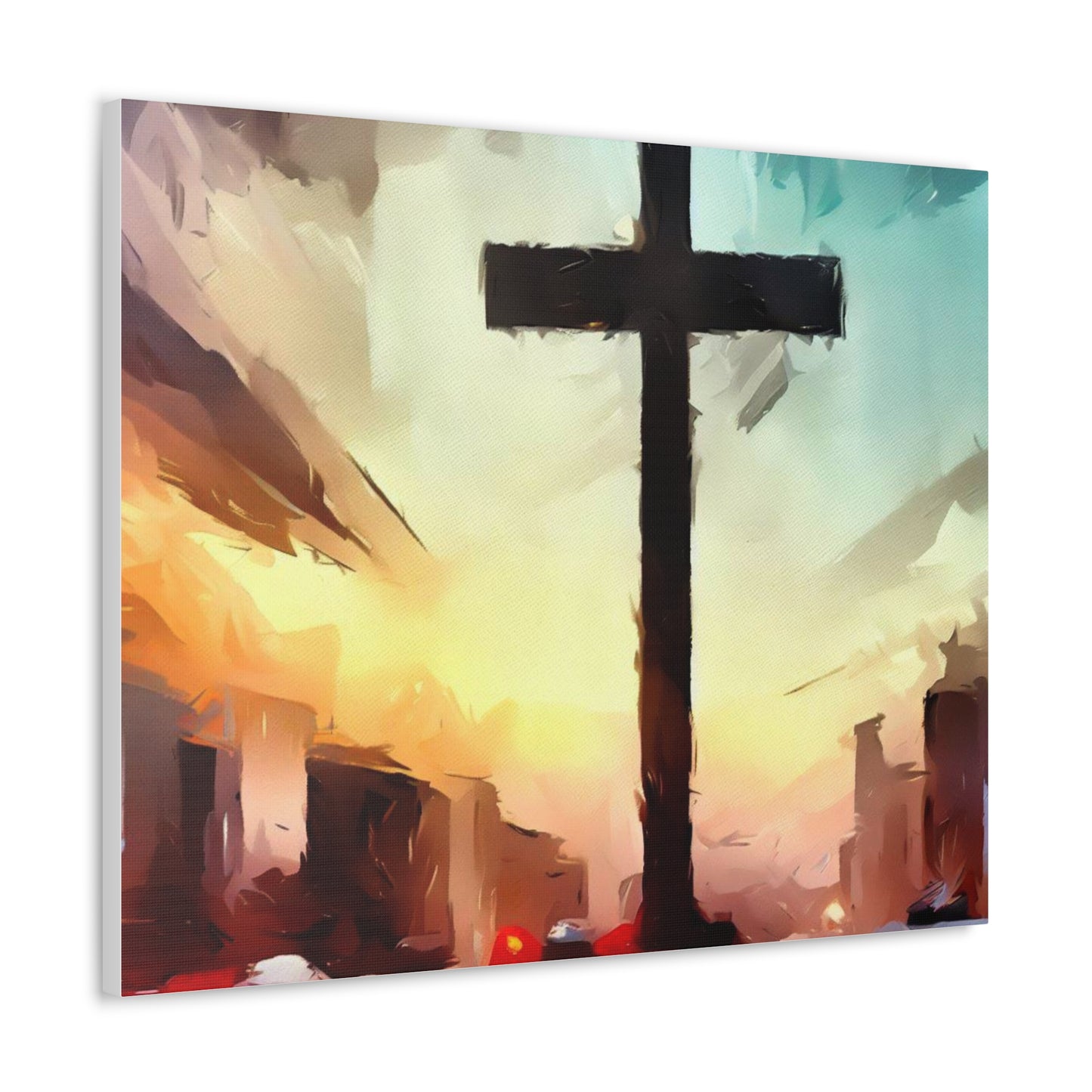 Christian wall art, Cross wall art, City art, Canvas Gallery Wraps - SaviTraviDesigns