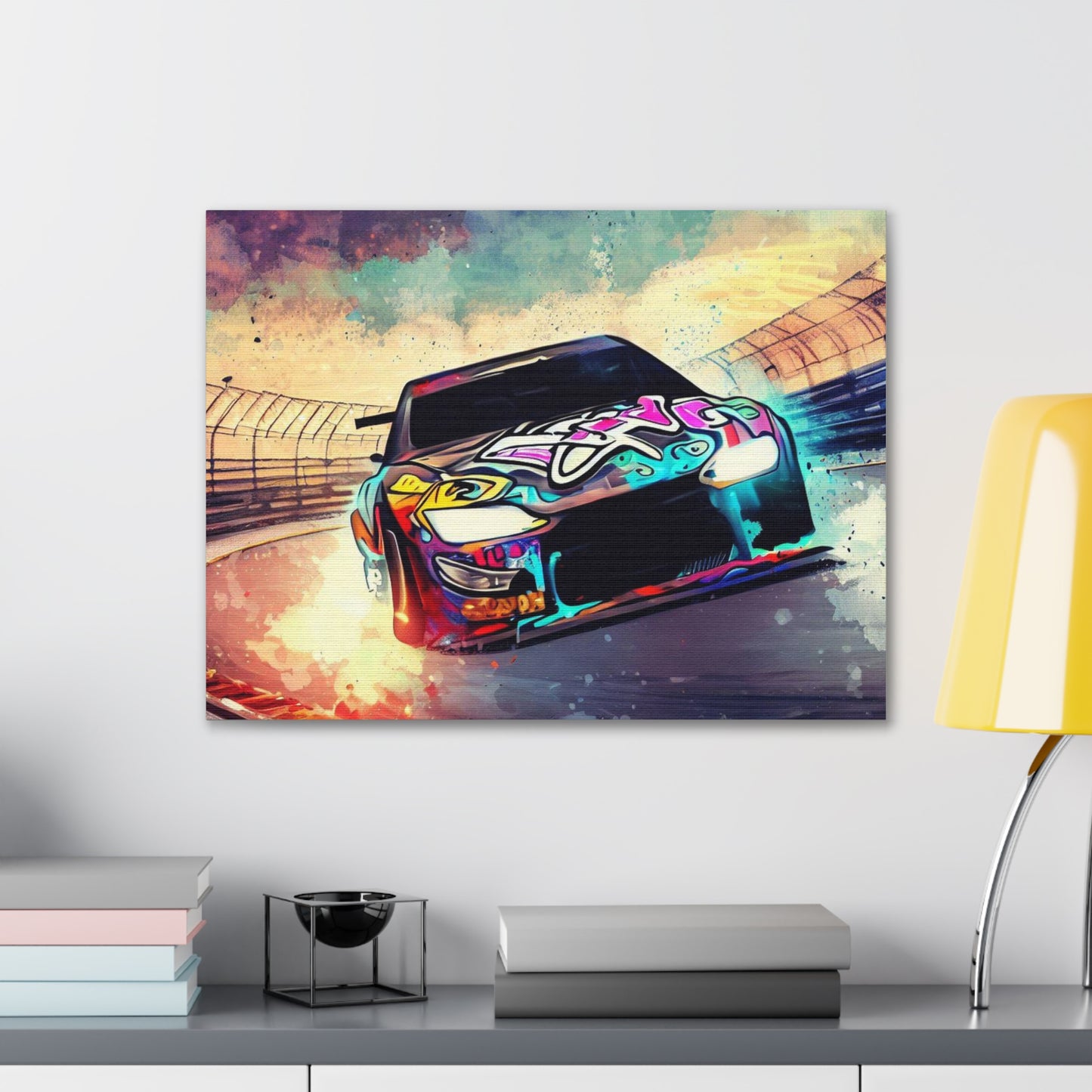 Street Racing, Nascar, Graffiti art prints, Street art canvas, Urban art decor, Graffiti-style wall art, Graffiti canvas prints, Street art posters - SaviTraviDesigns