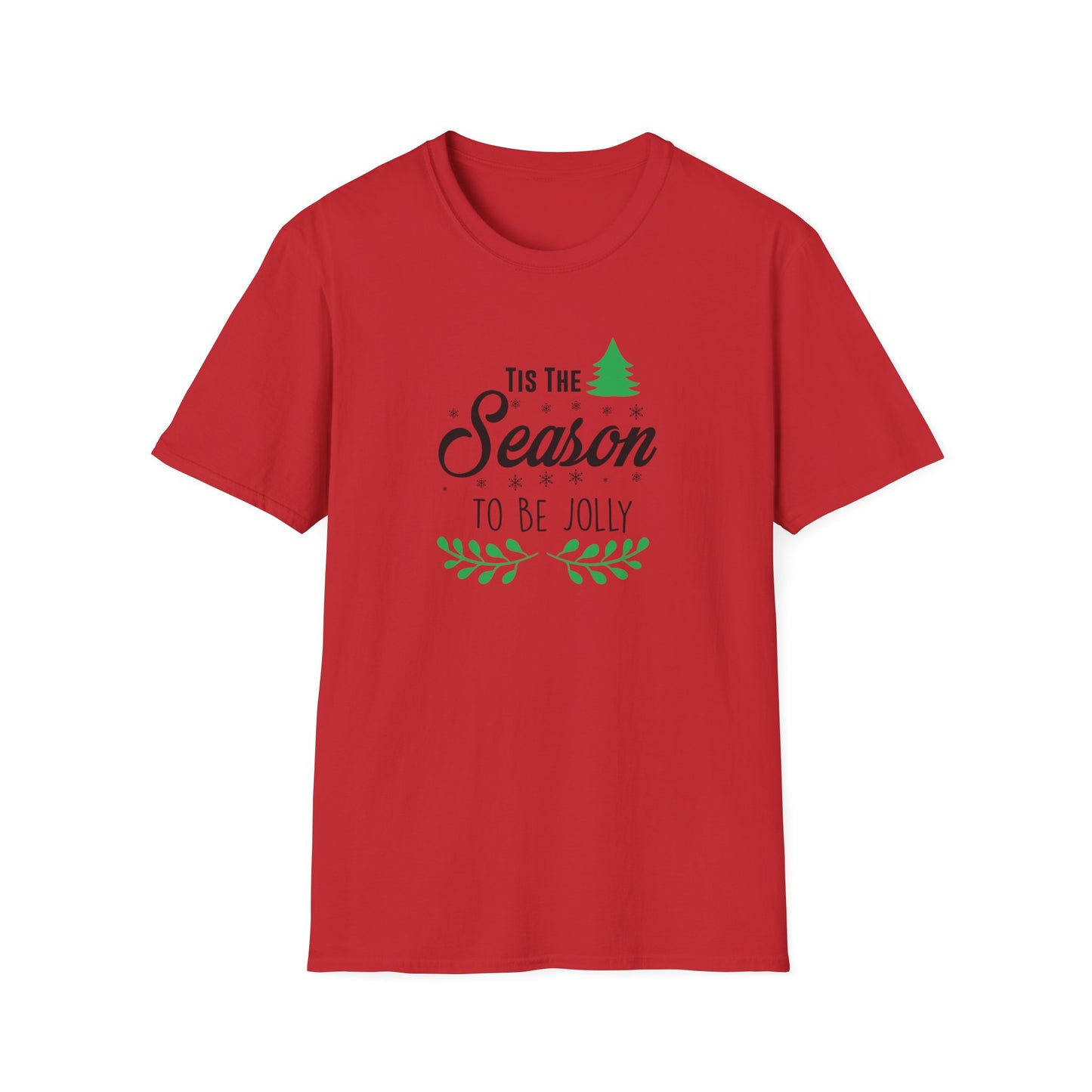 Tis The Season To Be Jolly Graphic T Shirt Red