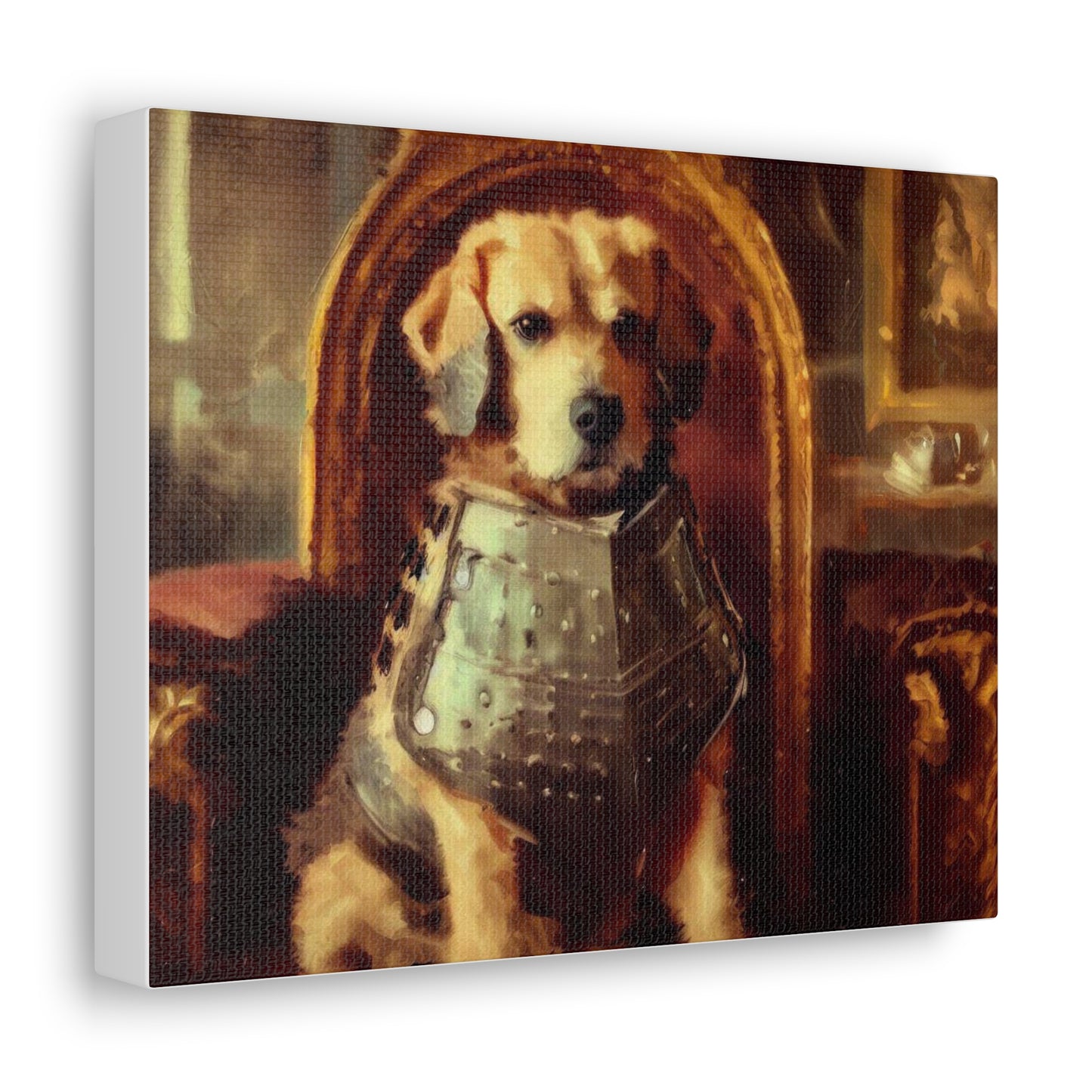 Fancy Dog, Canvas Dog Art, Dog Wall Art, Canine Canvas Art,Canvas Gallery Wraps, Pet Art, King Dog - SaviTraviDesigns