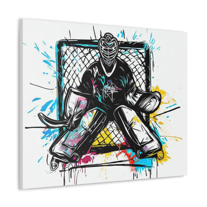 Hockey Goalie, Graffiti art prints, Street art canvas, Urban art decor, Graffiti-style wall art, Graffiti canvas prints, Street art posters - SaviTraviDesigns