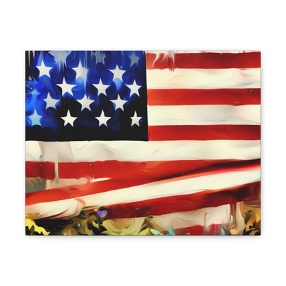 American Flag wall art, Flag wall art, Canvas Gallery Wraps - SaviTraviDesigns