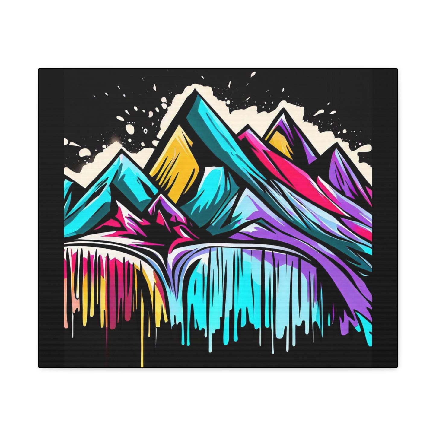 Graffiti Spray Can Mountain Painting