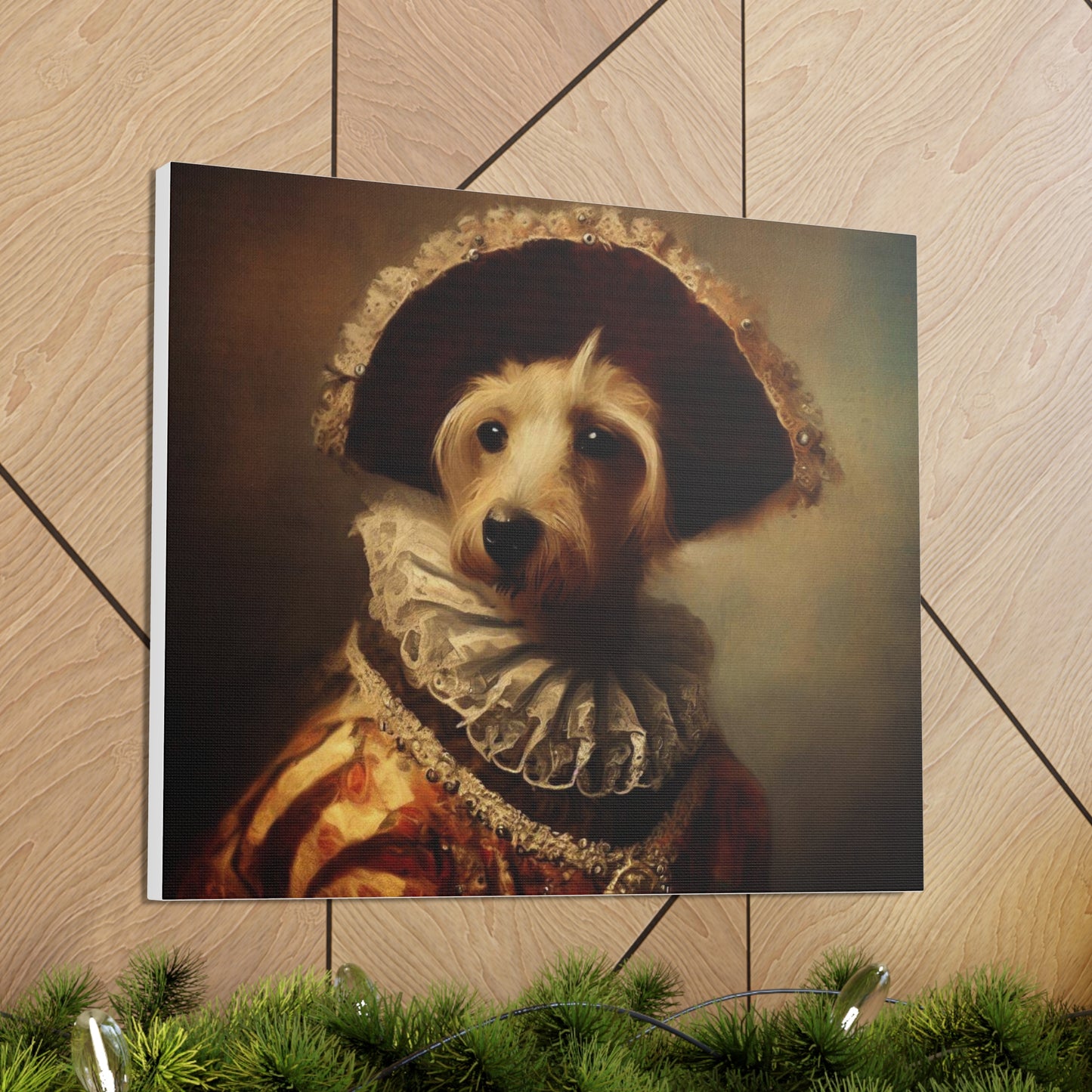 Fancy Dog, Canvas Dog Art, Dog Wall Art, Canine Canvas Art,Canvas Gallery Wraps, Pet Art, King Dog - SaviTraviDesigns