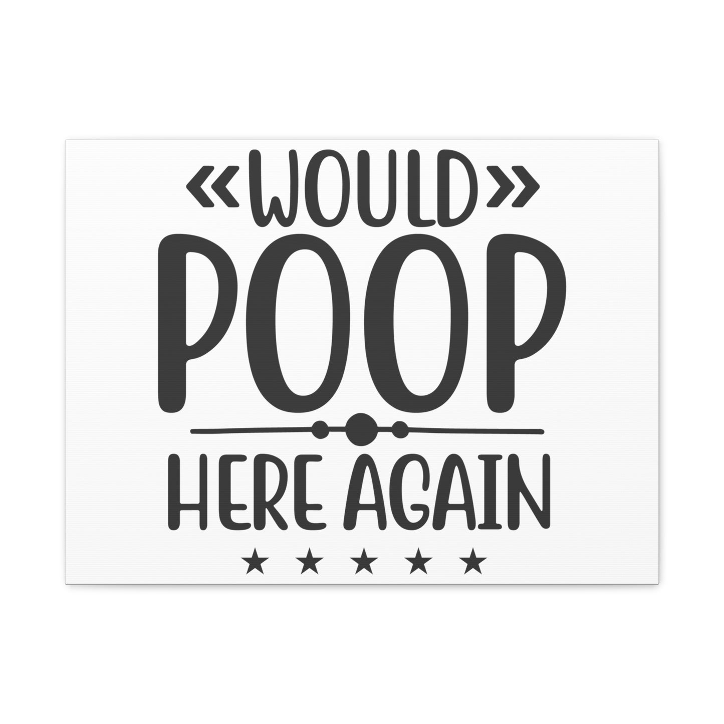 Would Poop Here Again, Rustic Bathroom Decor, Farmhouse Bathroom Signs, Modern Bathroom Wall Decor, Funny Bathroom Signs, Bathroom Wall Art Ideas - SaviTraviDesigns