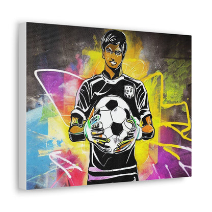 Soccer Player, Graffiti art prints, Street art canvas, Urban art decor, Graffiti-style wall art, Graffiti canvas prints, Street art posters - SaviTraviDesigns