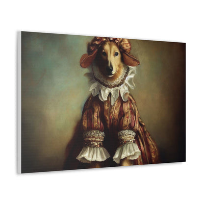 Fancy Dog, Canvas Dog Art, Dog Wall Art, Canine Canvas Art,Canvas Gallery Wraps, Pet Art