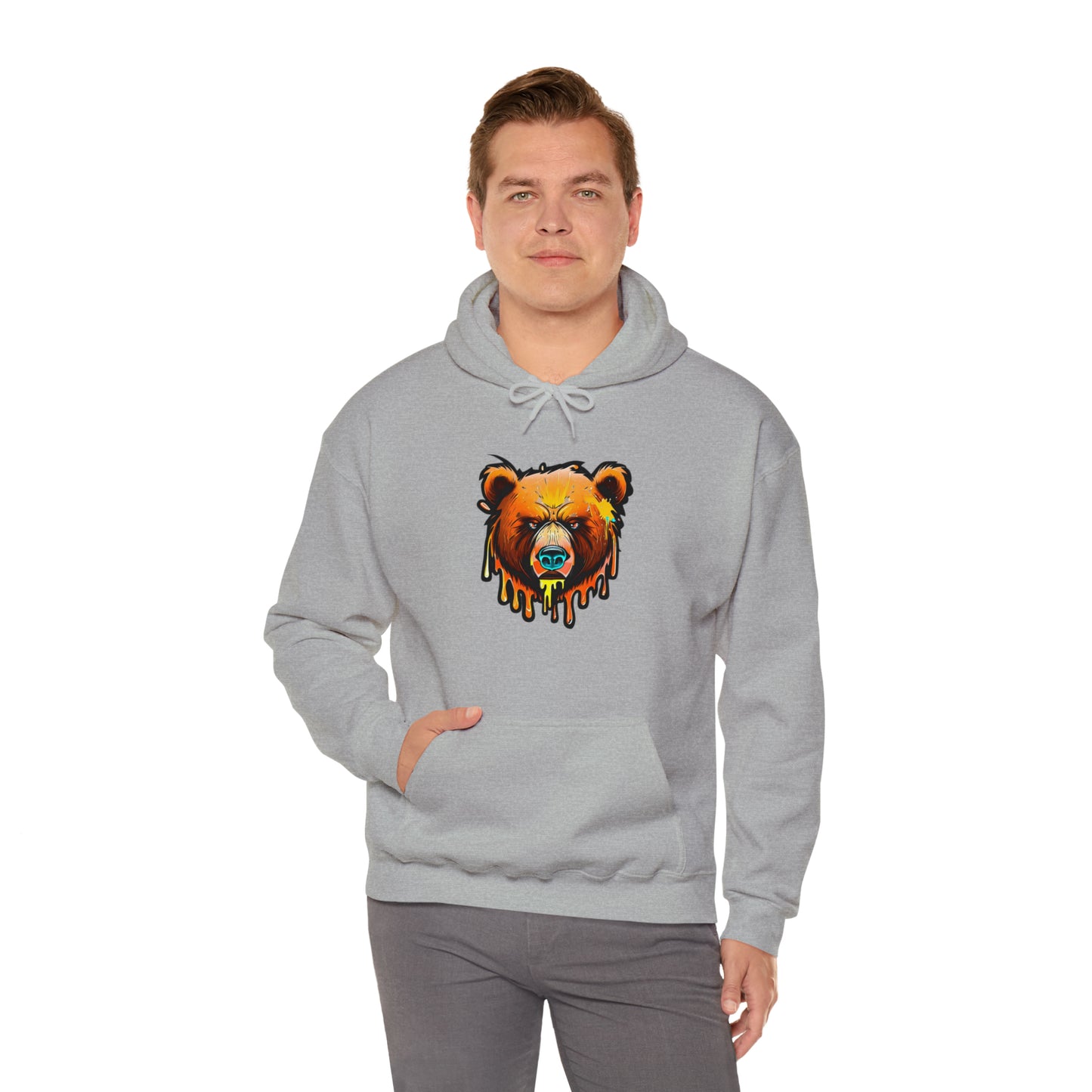 Bear Hoodie, Graffiti Graphic Shirt, Street Art, Urban Art, Unisex Hooded Sweatshirt, Bear Hoodie