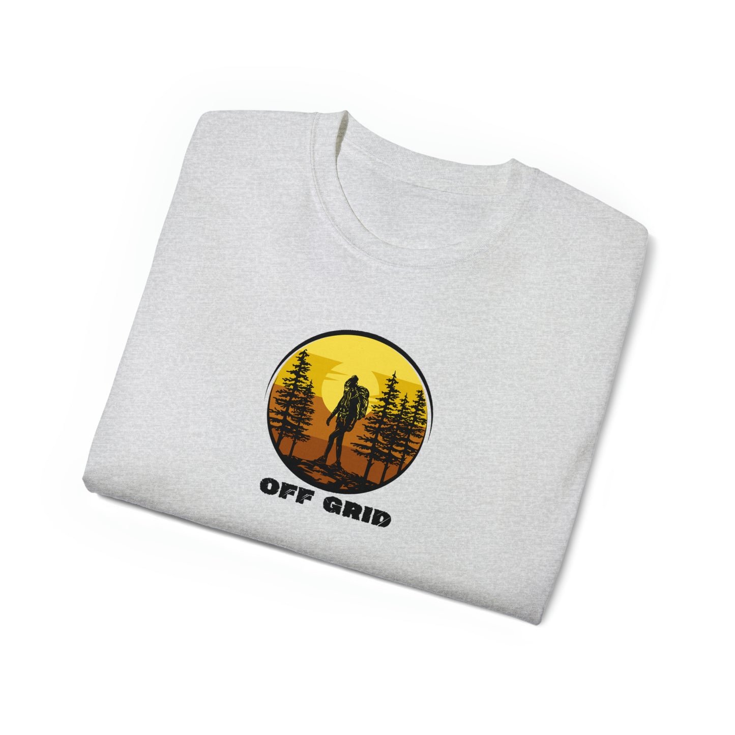 Off Grid T-Shirt, Outdoor Graphic T-shirt, Adventure T-Shirts, Nature Tees, Hiking T-Shirts, Camping Graphic Shirts, Mountain Tee Shirts - SaviTraviDesigns