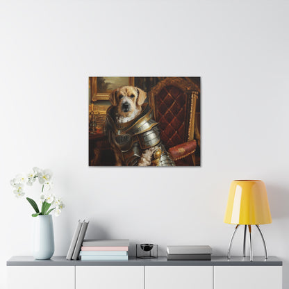 Fancy Dog, Canvas Dog Art, Dog Wall Art, Canine Canvas Art, Canvas Gallery Wraps