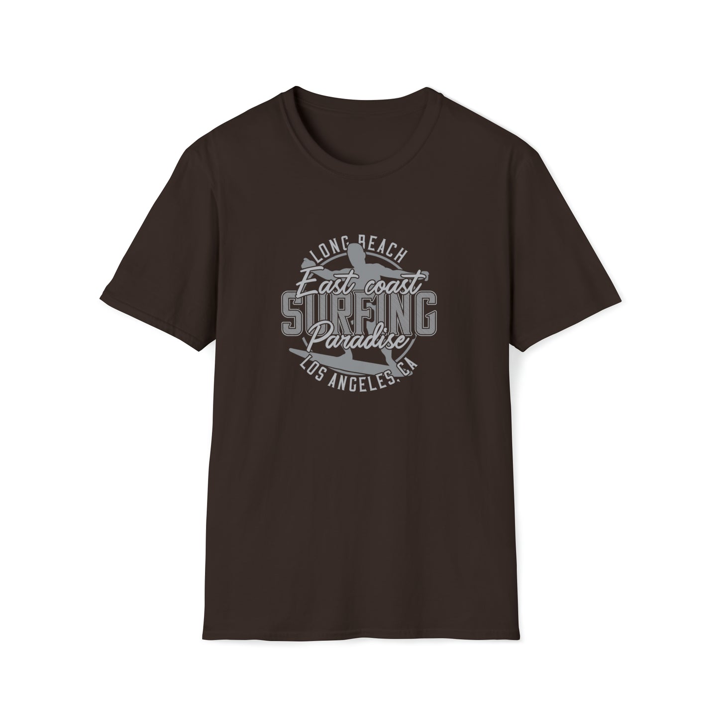 Long Beach Surfing |Beach Lifestyle Shirts | Summer Vibe Apparel Dark Chocolate