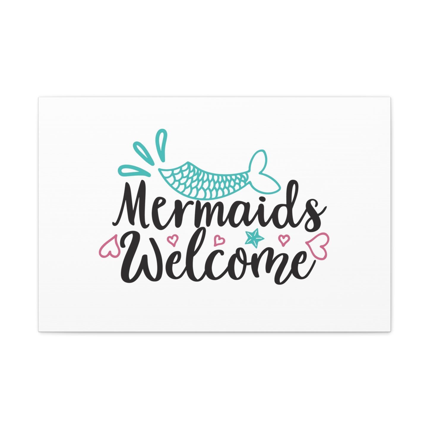 Mermaids Welcome, Mermaid Wall Art, Coastal Mermaid Decor, Beach House Mermaid Signs, Nautical Mermaid Decor, Mermaid Nursery Wall Decor - SaviTraviDesigns