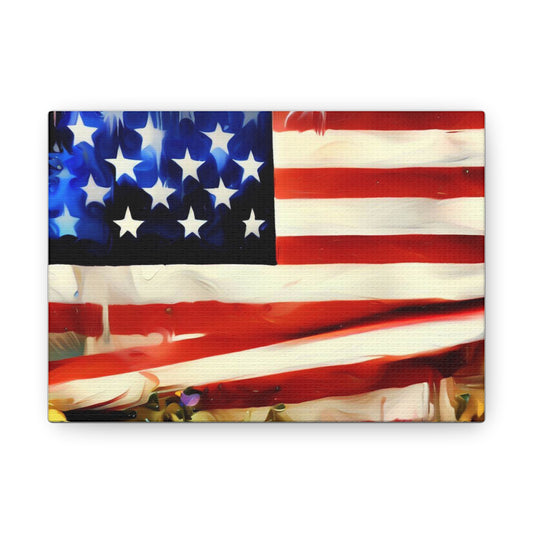 American Flag wall art, Flag wall art, Canvas Gallery Wraps - SaviTraviDesigns