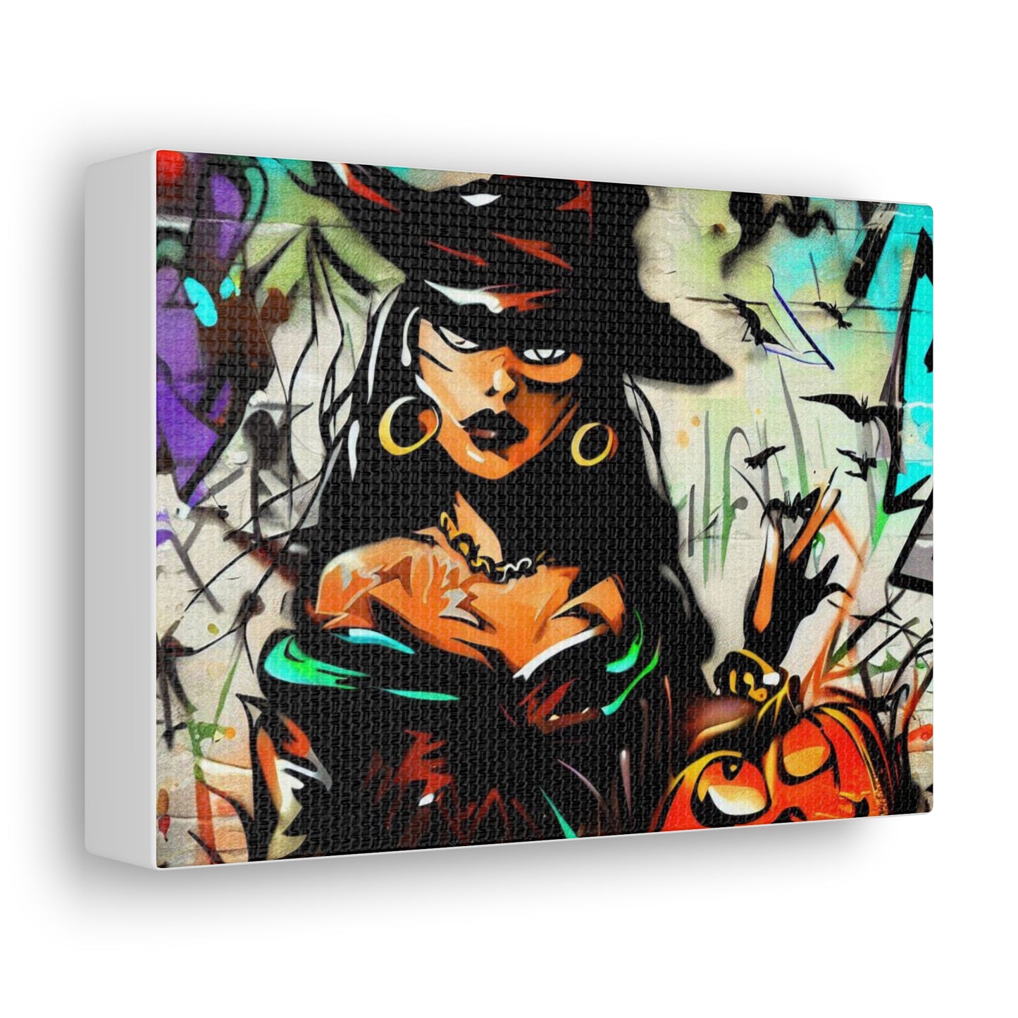 Halloween art, Witch canvas prints, Scary Halloween decor, Halloween home decor, Halloween wall, Gothic wall decor, Canvas Gallery Wraps