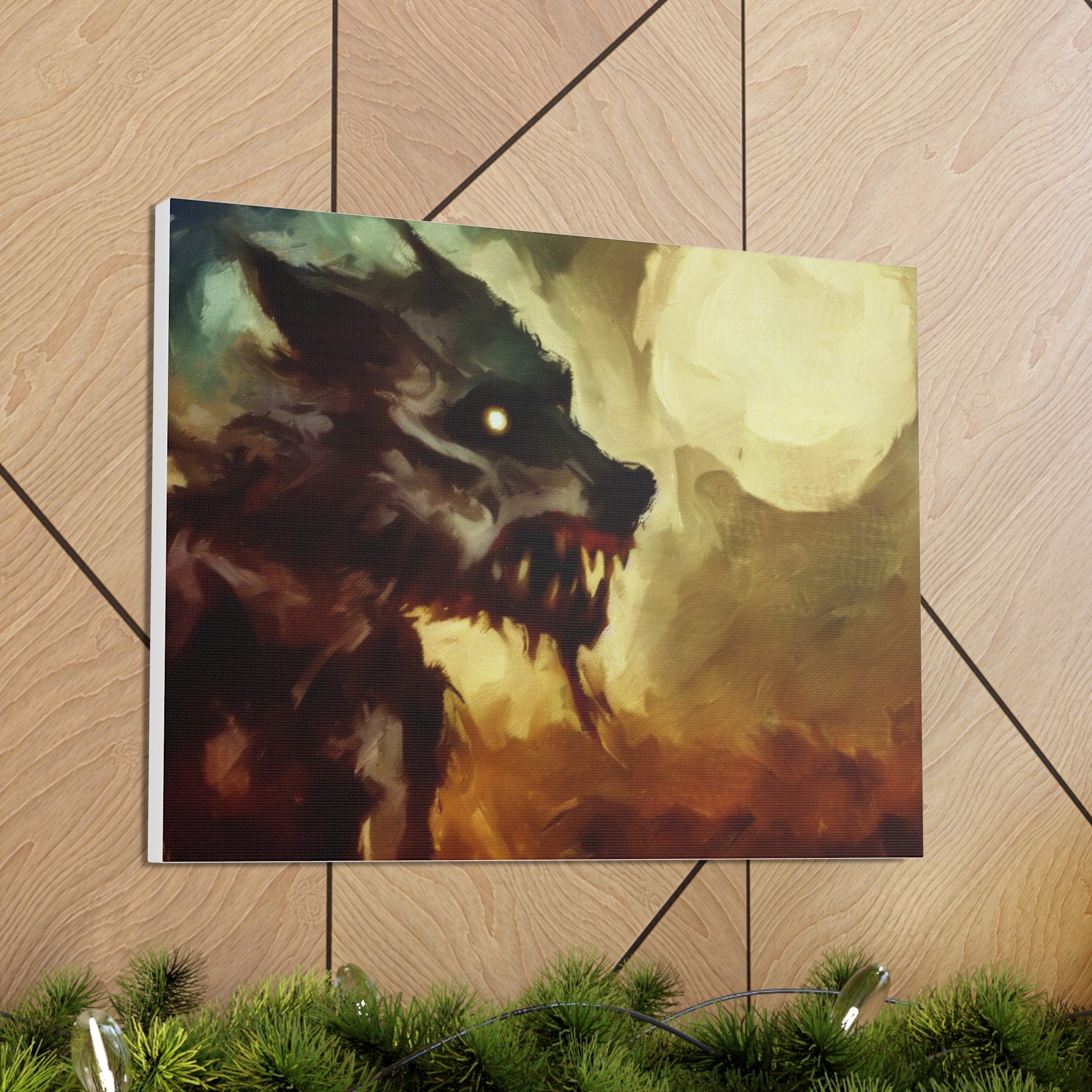 Halloween art, Werewolf canvas prints, Scary Halloween decor, Halloween home decor, Halloween wall, Gothic wall decor, Canvas Gallery Wraps - SaviTraviDesigns