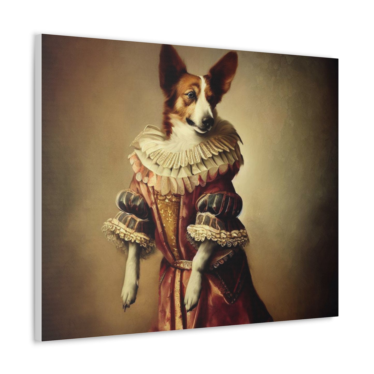 Fancy Dog, Canvas Dog Art, Dog Wall Art, Canine Canvas Art,Canvas Gallery Wraps, Pet Art