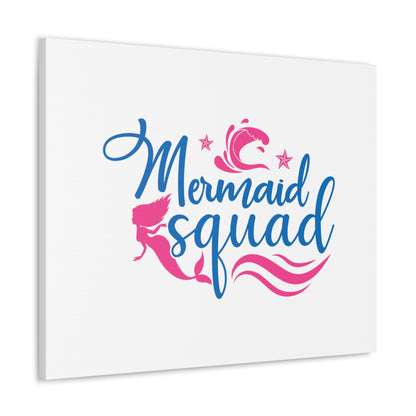 Mermaid Squad, Mermaid Wall Art, Coastal Mermaid Decor, Beach House Mermaid Signs, Nautical Mermaid Decor, Mermaid Nursery Wall Decor - SaviTraviDesigns