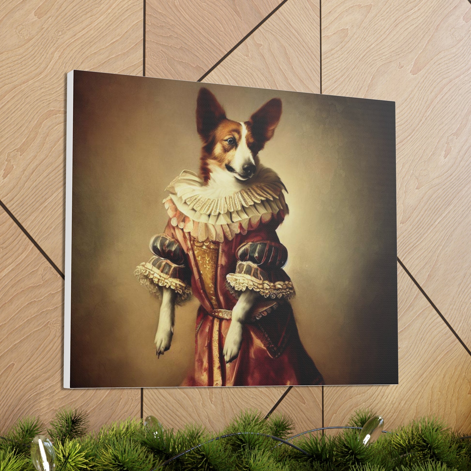 Fancy Dog, Canvas Dog Art, Dog Wall Art, Canine Canvas Art,Canvas Gallery Wraps, Pet Art