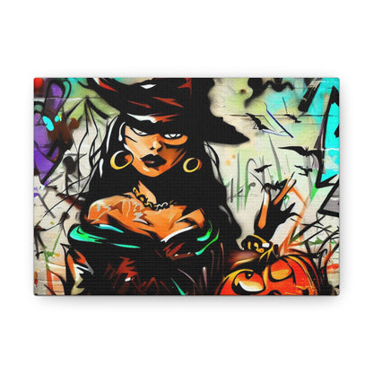 Halloween art, Witch canvas prints, Scary Halloween decor, Halloween home decor, Halloween wall, Gothic wall decor, Canvas Gallery Wraps 7" x 5" Premium Gallery Wraps (1.25″)