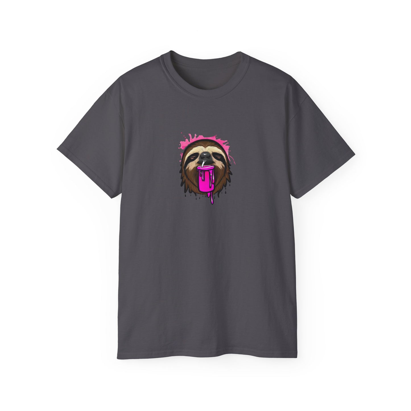 Slushee Sloth Graffiti Graphic Tee Shirt