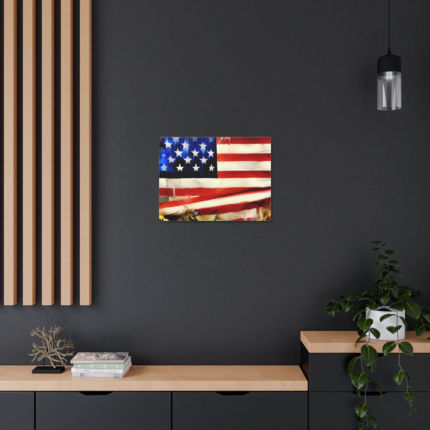 American Flag wall art, Flag wall art, Canvas Gallery Wraps - SaviTraviDesigns