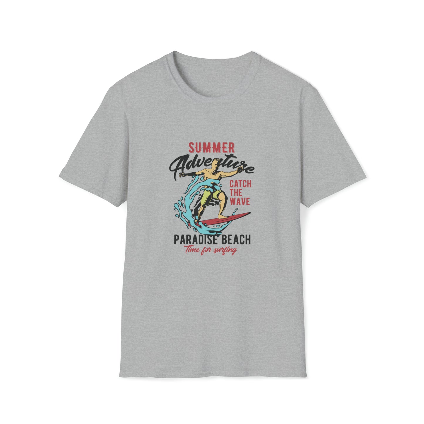 Summer Adventure Paradise Beach |Beach Lifestyle Shirts | Summer Vibe Apparel Sport Grey