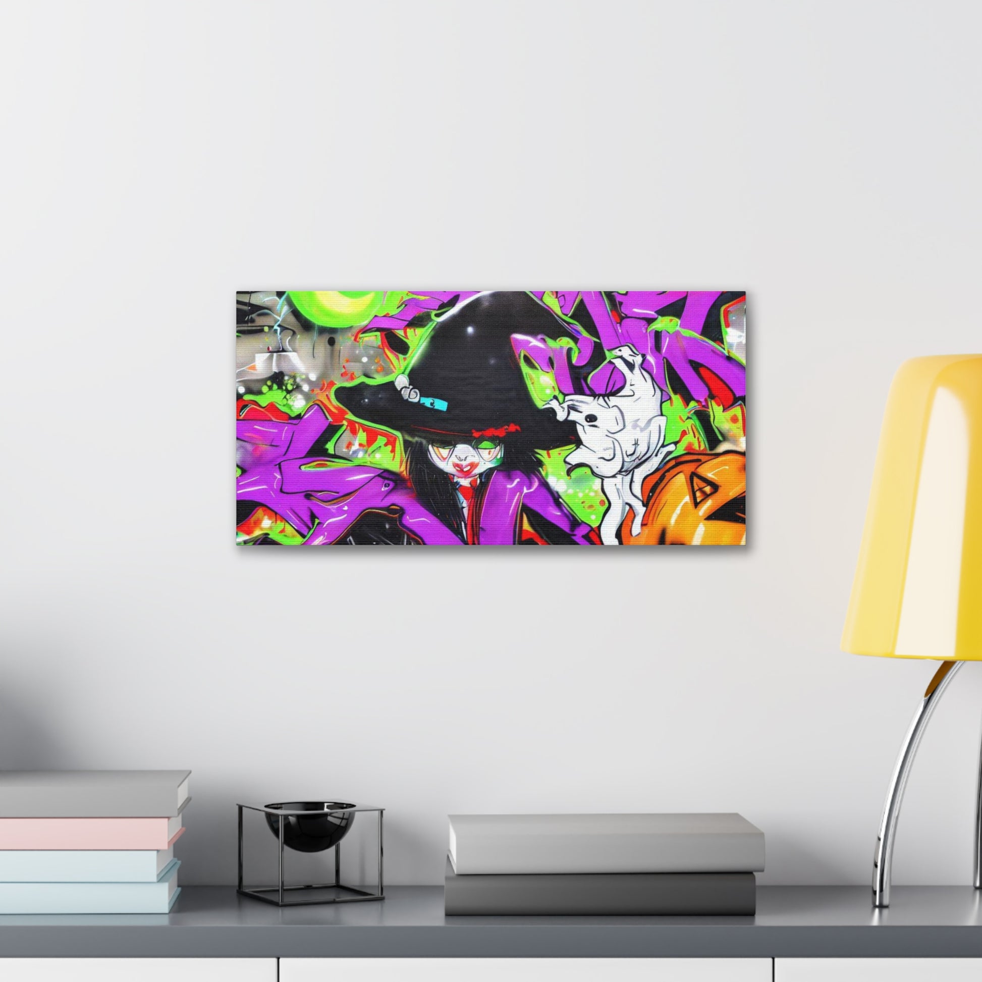 Halloween art, Witch canvas prints, Scary Halloween decor, Halloween home decor, Halloween wall, Gothic wall decor, Canvas Gallery Wraps