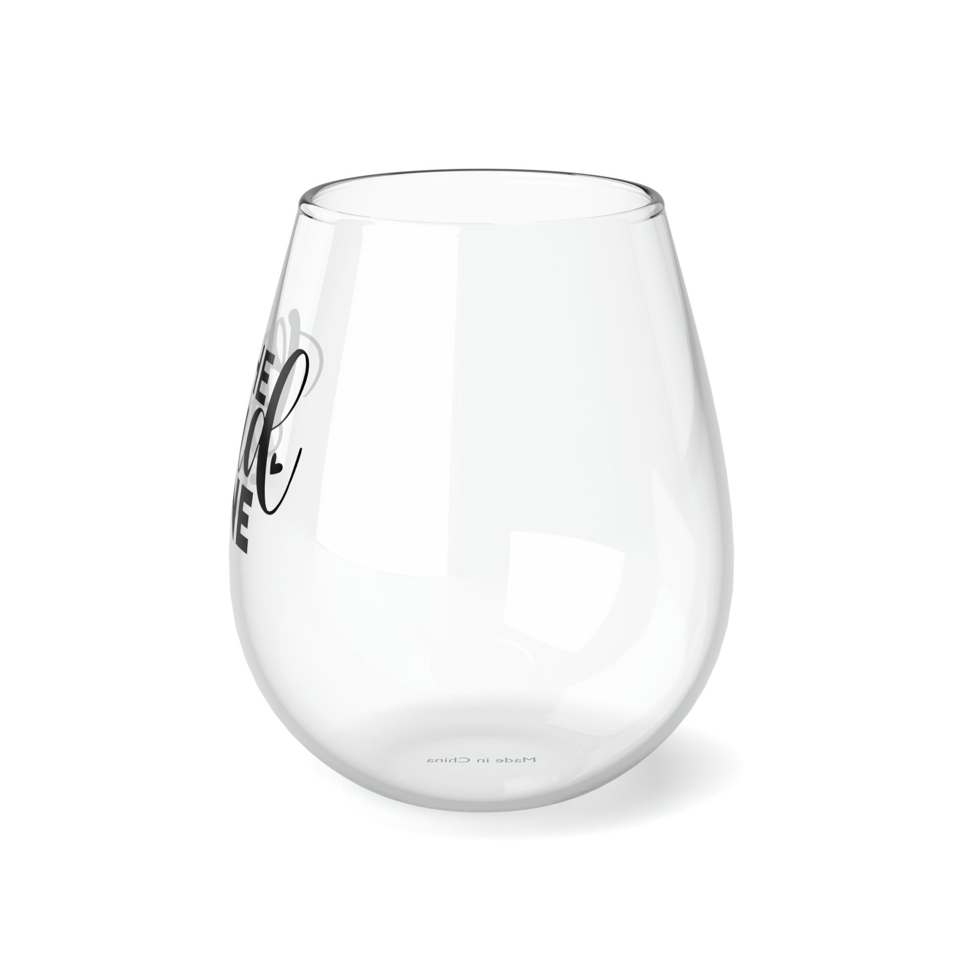 The Bad One, Wedding Wine Glass, Best Friend Wine Glass, Wine Lover Stemless, Wine Glass Gift Idea, Stemless Wine Glass, 11.75 oz - SaviTraviDesigns