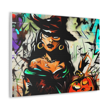 Halloween art, Witch canvas prints, Scary Halloween decor, Halloween home decor, Halloween wall, Gothic wall decor, Canvas Gallery Wraps