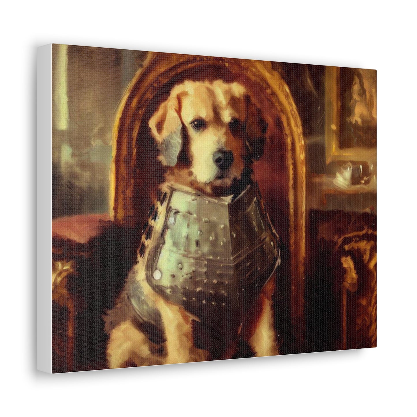 Fancy Dog, Canvas Dog Art, Dog Wall Art, Canine Canvas Art,Canvas Gallery Wraps, Pet Art, King Dog - SaviTraviDesigns