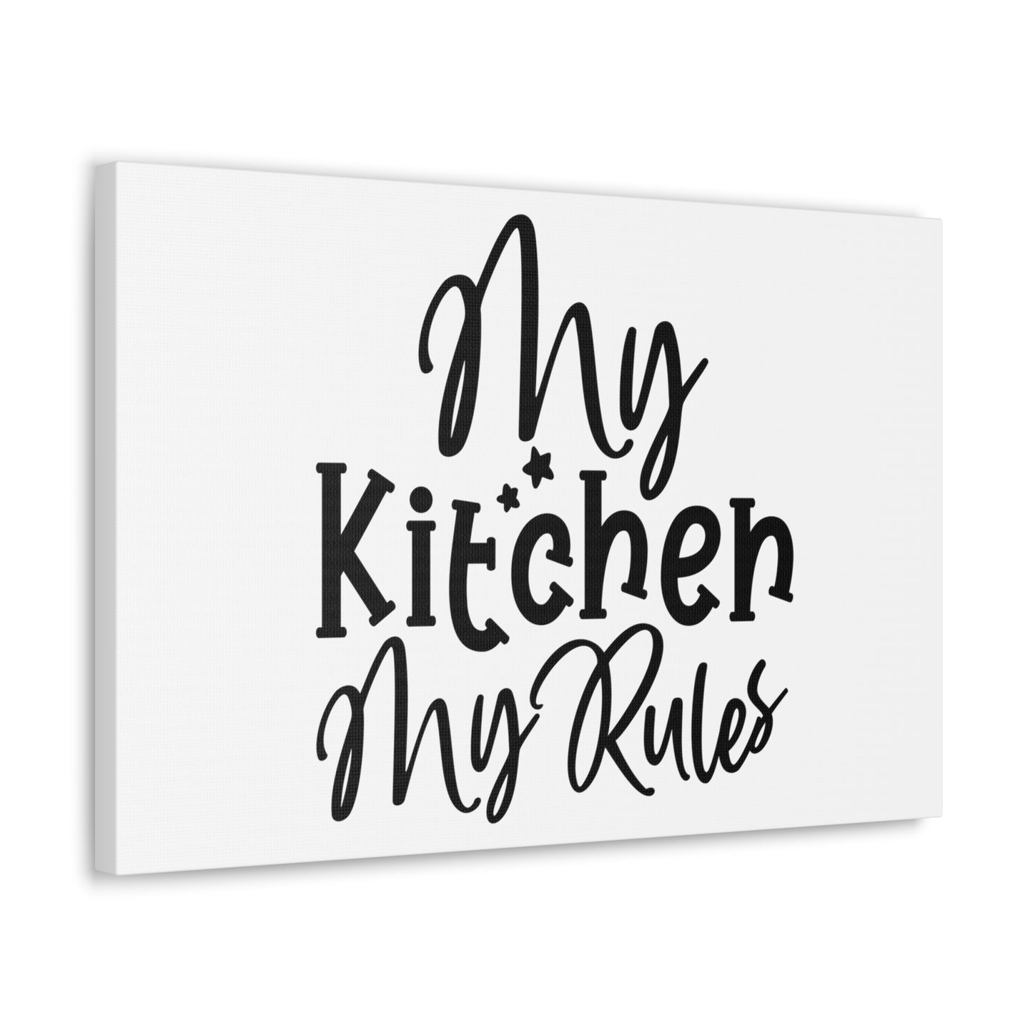 My Kitchen My Rules, Kitchen quote canvas prints, Kitchen wall decor quotes, Kitchen canvas art, Funny kitchen quotes on canvas, Inspirational kitchen quotes - SaviTraviDesigns