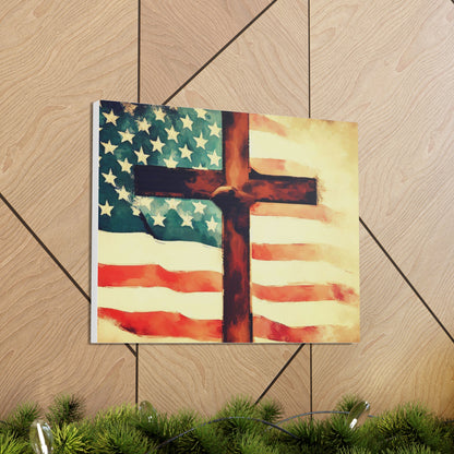 Christian wall art, Flag wall art, Canvas Gallery Wraps - SaviTraviDesigns