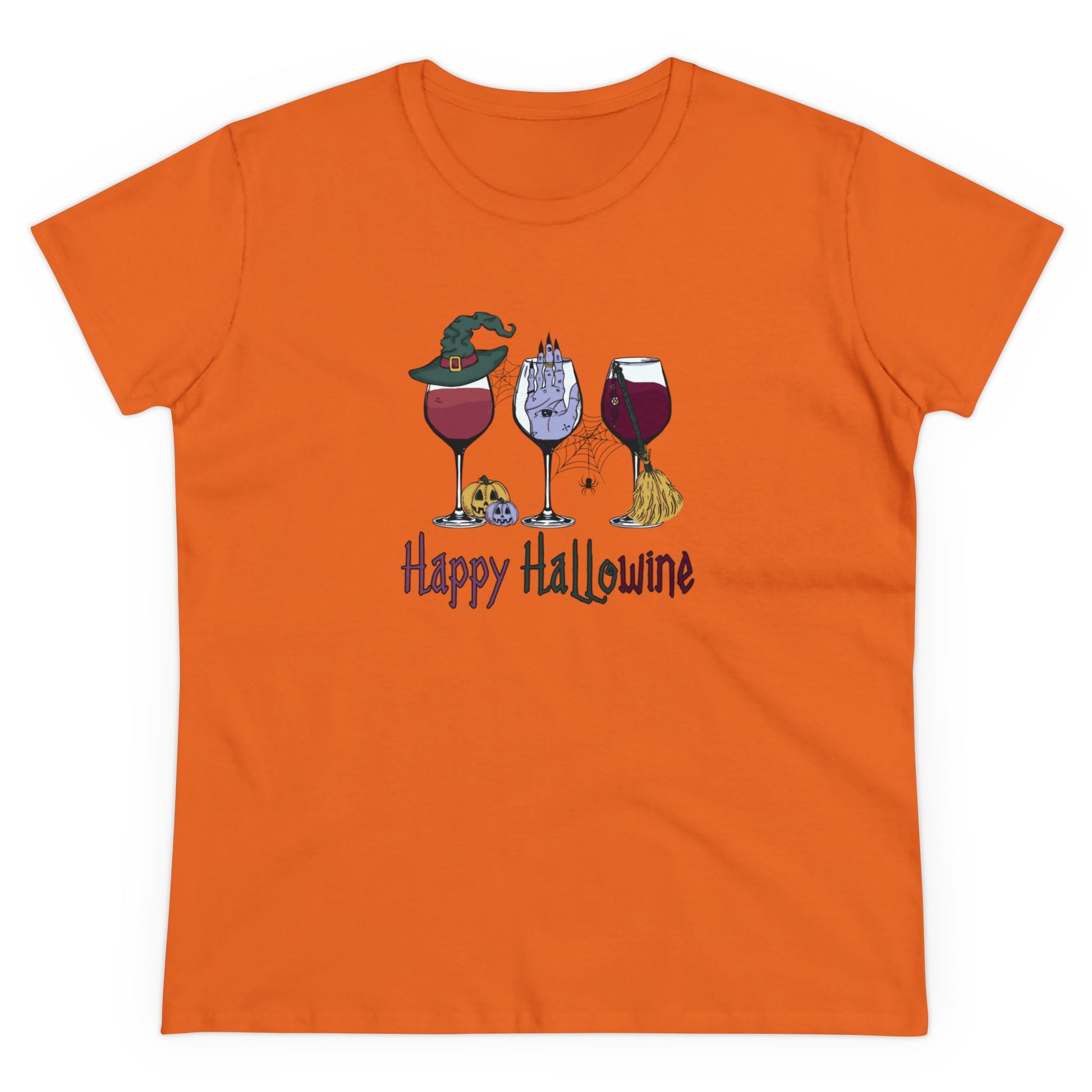 Happy Hallowine,Halloween Graphic Shirts, Spooky Halloween Shirts, Scary Halloween Shirt Designs, Cute Halloween Graphic Tees, Funny Halloween Shirt Ideas - SaviTraviDesigns