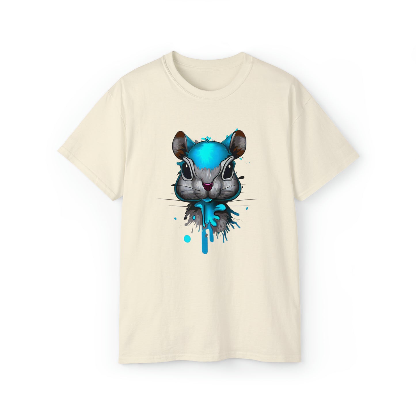 Graffiti shirt, Squirrel shirt, Urban Art T-Shirt, Blue Squirrel - SaviTraviDesigns