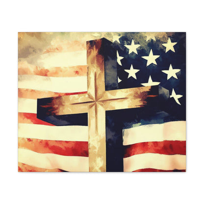 Christian wall art, Flag wall art, Canvas Gallery Wraps - SaviTraviDesigns