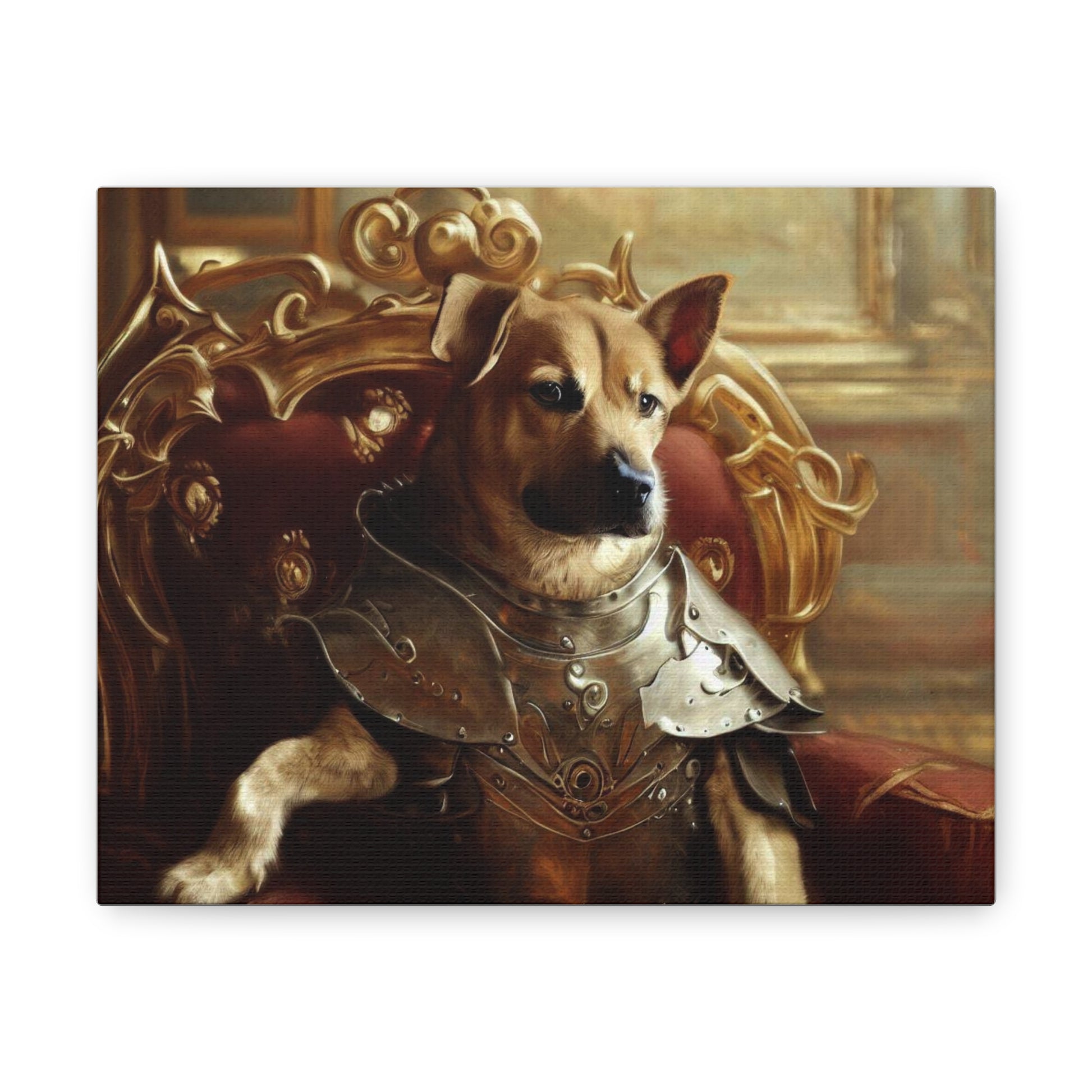 Fancy Dog, Canvas Dog Art, Dog Wall Art, Canine Canvas ArtCanvas Gallery Wraps - SaviTraviDesigns