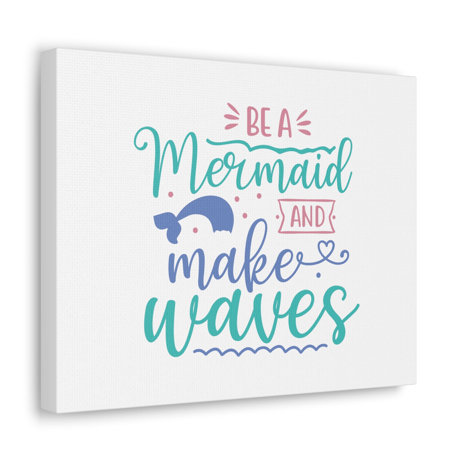 Be A Mermaid, Make Waves, Mermaid Wall Art, Coastal Mermaid Decor, Beach House Mermaid Signs, Nautical Mermaid Decor, Mermaid Nursery Wall Decor - SaviTraviDesigns