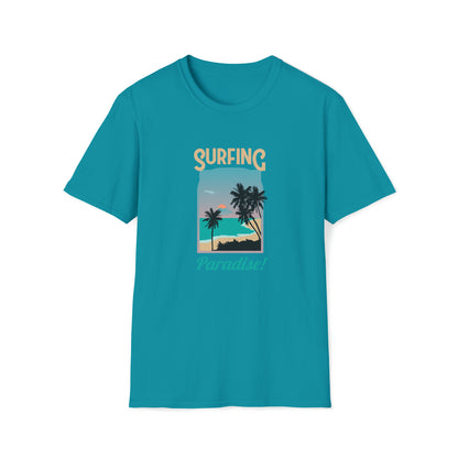 Surfing Paradise |Beach Lifestyle Shirts | Summer Vibe Apparel Tropical Blue