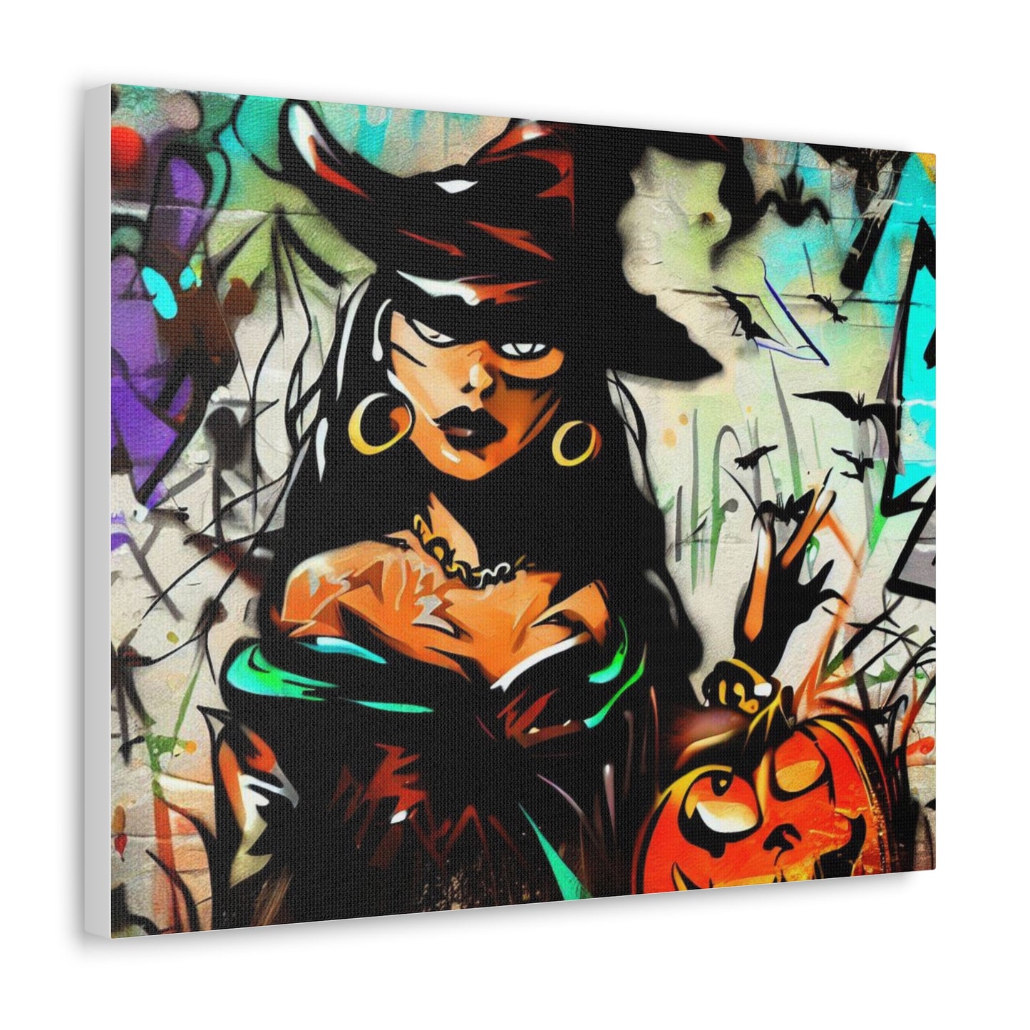 Halloween art, Witch canvas prints, Scary Halloween decor, Halloween home decor, Halloween wall, Gothic wall decor, Canvas Gallery Wraps