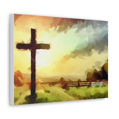 Christian wall art, Cross wall art, Farm art, Canvas Gallery Wraps - SaviTraviDesigns