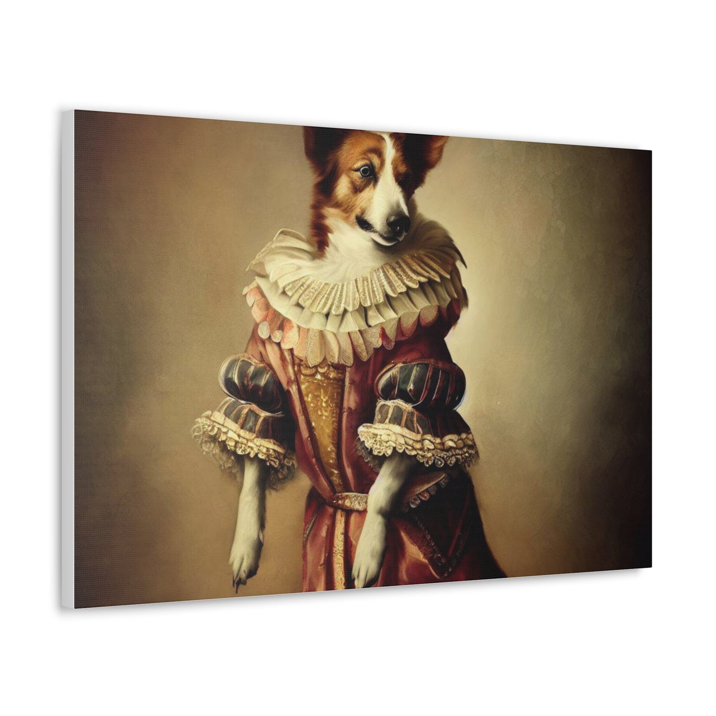 Fancy Dog, Canvas Dog Art, Dog Wall Art, Canine Canvas Art,Canvas Gallery Wraps, Pet Art