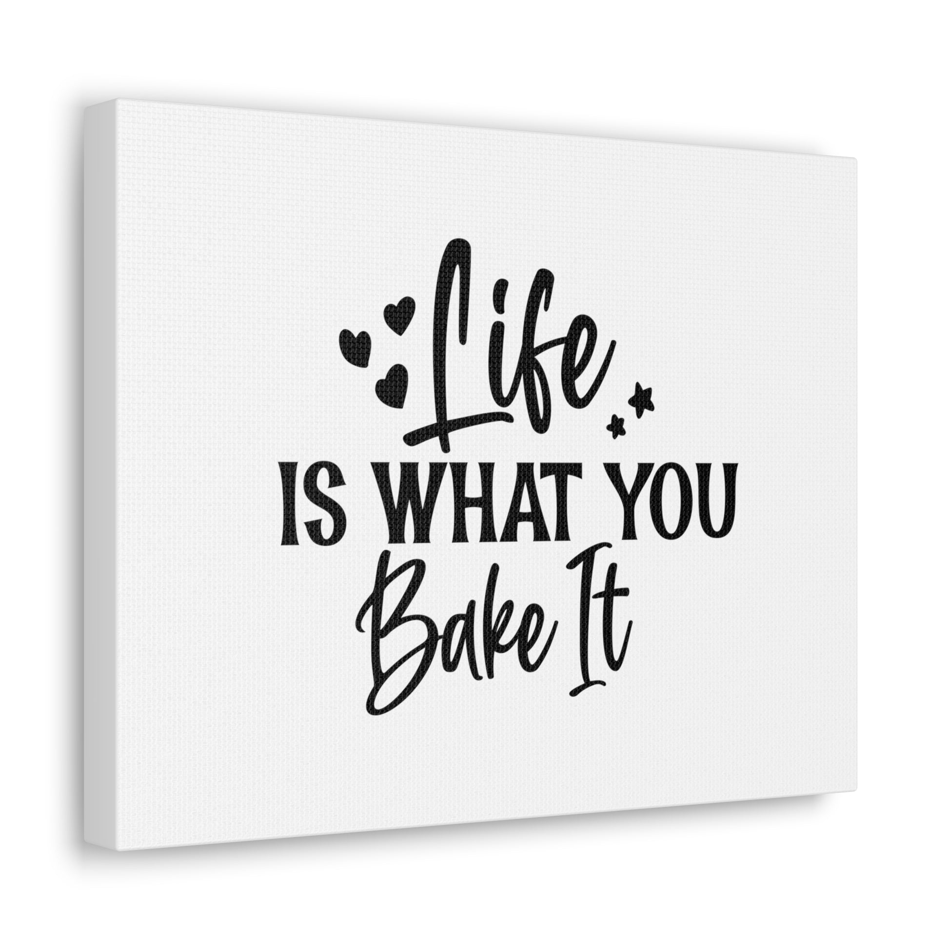 Life Is What You Bake It, Kitchen quote canvas prints, Kitchen wall decor quotes, Kitchen canvas art, Funny kitchen quotes on canvas, Inspirational kitchen quotes - SaviTraviDesigns