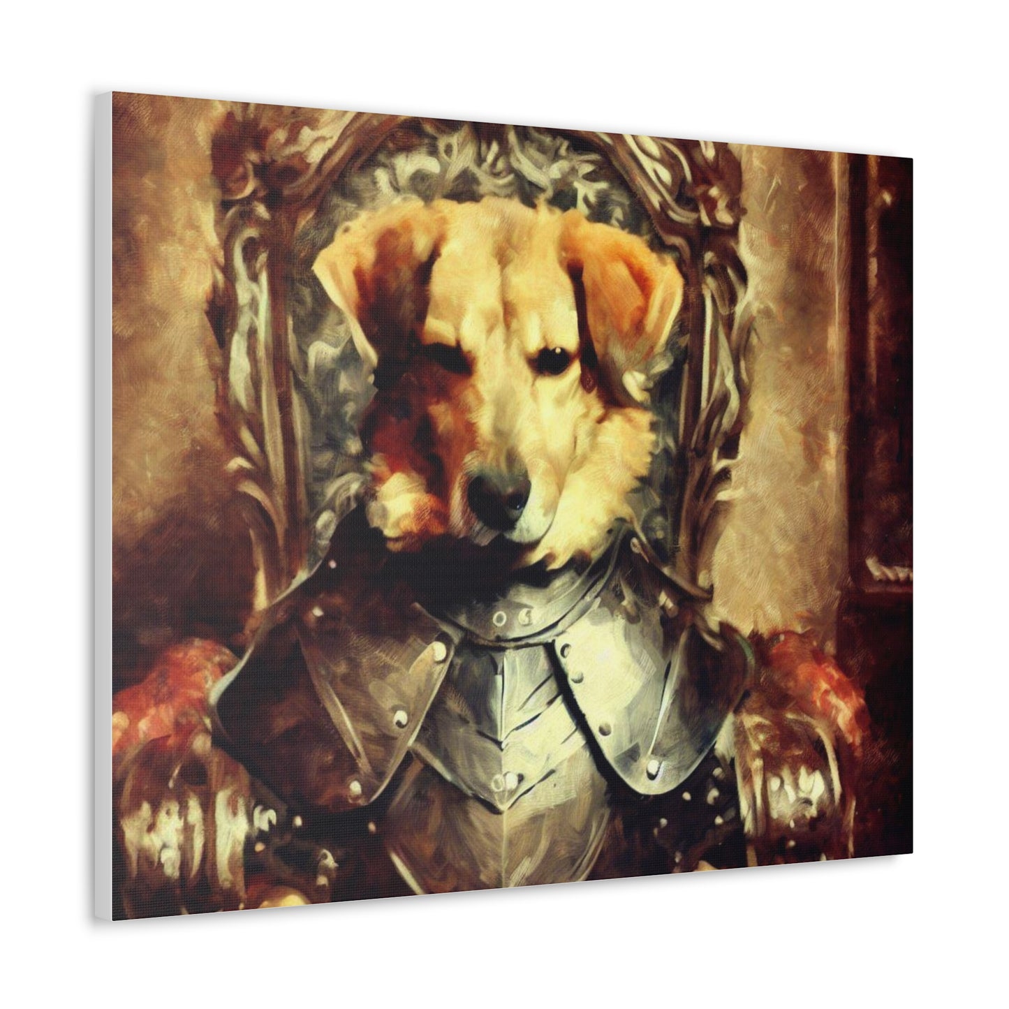 Fancy Dog, Canvas Dog Art, Dog Wall Art, Canine Canvas Art, Canvas Gallery Wraps