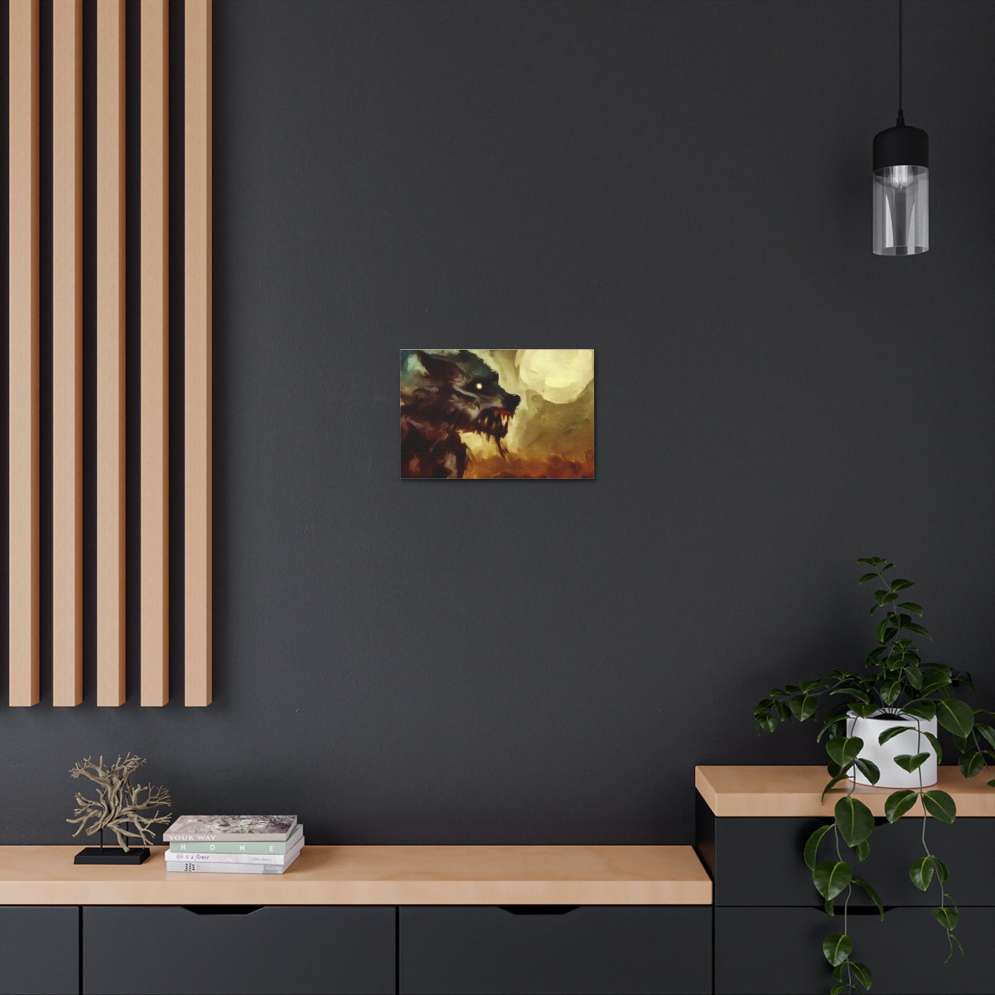 Halloween art, Werewolf canvas prints, Scary Halloween decor, Halloween home decor, Halloween wall, Gothic wall decor, Canvas Gallery Wraps - SaviTraviDesigns