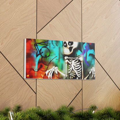 Halloween art, Skeleton canvas prints, Scary Halloween decor, Halloween home decor, Halloween wall, Gothic wall decor, Canvas Gallery Wraps - SaviTraviDesigns