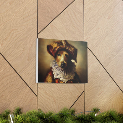 Fancy Dog, Canvas Dog Art, Dog Wall Art, Canine Canvas Art,Canvas Gallery Wraps