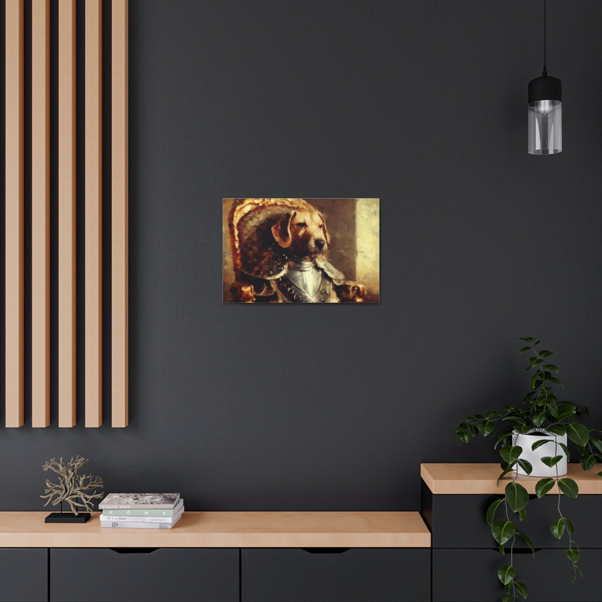 Fancy Dog, Canvas Dog Art, Dog Wall Art, Canine Canvas Art,Canvas Gallery Wraps